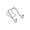Fellowes Wire Partition Additions Plastic Double Coat Hook Black (75510) 423889 -Smart Office Sets GUEST 02b3b849 8723 4de8 b9bd 4e8f4f6cf92b