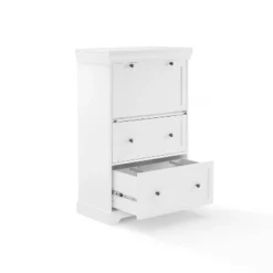 Alena Secretary Desk White - Crosley -Smart Office Sets GUEST 02db564d fd0d 42f3 896b 425bc834ddb0