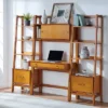 3pc Landon Desk And Bookcases Set Acorn - Crosley -Smart Office Sets GUEST 05642281 2431 4296 aac4 af984f2c3966