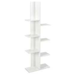 Costway 8-shelf Bookcase Freestanding Tree Shelf Display Storage Stand BlackWhite -Smart Office Sets GUEST 06455268 f82d 48cb 9b61 60ee0804c9d9