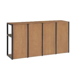 55" Lloyd Corner Desk With Storage Credenza Natural - Alaterre Furniture -Smart Office Sets GUEST 0690d154 97c7 45be bdf0 4ee8e8c51f90