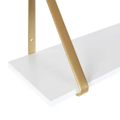 27.5" X 8.2" 2pk Soloman Wooden Shelf Set With Brackets - Kate & Laurel All Things Decor -Smart Office Sets GUEST 0730cb21 d06c 4ce5 8ff0 8e56fbff8619