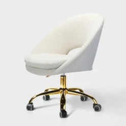 Hector Velvet ErgonomicTask Chair Home Office Desk Chair Swivel Adjustable With Open Back Design| Karat Home -Smart Office Sets GUEST 09b5ed36 9d32 4b08 bef3 cc2f89812a20