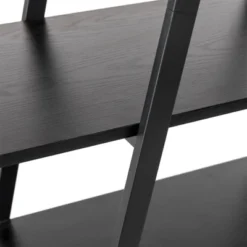 65" 4 Tier Metal And Wooden Leaning Bookcases And Ladder Shelves - Glitzhome -Smart Office Sets GUEST 09f6591c cfe1 435c b5c3 9a2ceb4dac90