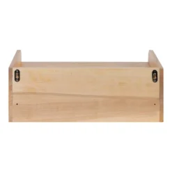 18" X 7" Kitt Floating Side Table Shelf White/Natural - Kate & Laurel All Things Decor -Smart Office Sets GUEST 0a283b42 07b0 4b78 966a a228527df446