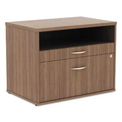 Alera Open Office Series Low File Cabinet Credenza 29 1/2x19 1/8x22 7/8Walnut LS583020WA -Smart Office Sets GUEST 0b287b1e 3312 4ad9 a0dc caf4d1b8771b