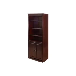 72" Huntington Club Wood Bookcase With Doors Cherry - Martin Furniture -Smart Office Sets GUEST 0b9a3909 5e77 44f5 9232 ba7150e45502