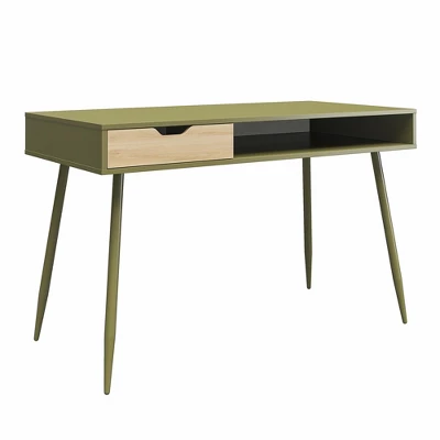 RealRooms Grafton Writing Desk, Olive Green 5 RealRooms Grafton Writing Desk, Olive Green - Image 3