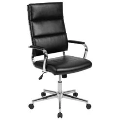 Merrick Lane High Panel-Back Ergonomic Office Chair With Padded Metal Arms Executive Swivel Computer Desk Chair -Smart Office Sets GUEST 0c44f436 6ab6 47a9 91c4 e5c1977860fc 1