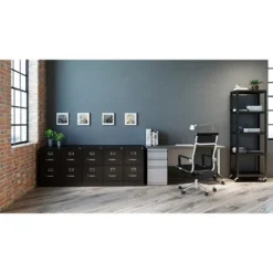 Hirsh 2 Drawer Vertical File Cabinet 22" Black -Smart Office Sets GUEST 0de655e7 64a7 40db 9c74 823973c9e3cb