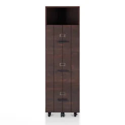 Namba 3 Drawer File Cabinet Vintage Walnut - HOMES: Inside + Out -Smart Office Sets GUEST 0de8ef54 721e 4e8e 9222 25d8d47d7966