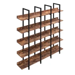 5 Tier Bookshelf Retro Industrial Style Open Storage Display Rack - ModernLuxe -Smart Office Sets GUEST 0e4c3d33 951e 4ed1 9654 47914a2dea31