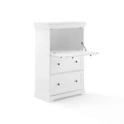 Alena Secretary Desk White - Crosley -Smart Office Sets GUEST 10a4bf34 4c40 4234 8153 33ae512986f5