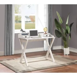 Barton Desk White - OSP Home Furnishings -Smart Office Sets GUEST 10f94484 4961 46e0 a9d2 f5a9faca8405