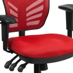 Emma And Oliver Mid-Back Mesh Triple Paddle Swivel Ergonomic Office Chair With Adjustable Arms -Smart Office Sets GUEST 12d61272 a83c 400b bf71 643d854ce5e3