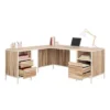 Sauder Nova Loft L Desk Kiln Acacia