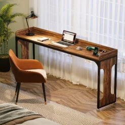 Tribesigns 71" Queen Size Overbed Table With Adjustable Tilt Board, Mobile Laptop Cart With Outlets & USB Ports -Smart Office Sets GUEST 139a0e7f b0c1 4341 bc7d 78f7e763f1b5