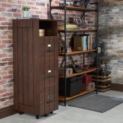 Namba 3 Drawer File Cabinet Vintage Walnut - HOMES: Inside + Out