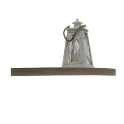 17" X 17" Floating Corner Shelf Wall Mounted Driftwood Gray - Inplace -Smart Office Sets GUEST 14ea54a4 9a07 46cb bef4 152a494f08af