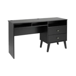 Milo Computer Desk With Side Storage And 2 Drawers - Prepac -Smart Office Sets GUEST 14f73bc6 b572 4cb4 bd77 4c8c8beabde4