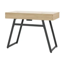 Rockdale Modern Office Writing Laptop Desk Honey Maple - Calico Designs