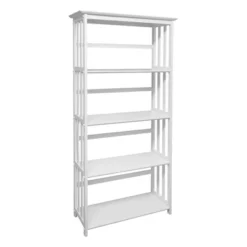 63" 5 Tier Mission Style Bookcase - Flora Home -Smart Office Sets GUEST 15e3a19c efad 408c b1f1 9f9795d9c379