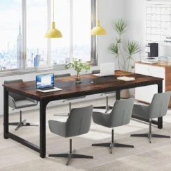 Tribesigns 78.7" Rectangular Office Desk -Smart Office Sets GUEST 1625801e 6e16 4dbb bc4c c1351c1a9891
