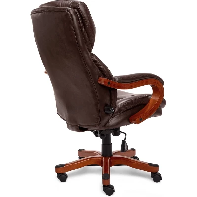 Big And Tall Executive Office Chair With Upgraded Wood Accents - Serta 5 Big And Tall Executive Office Chair With Upgraded Wood Accents - Serta - Image 3