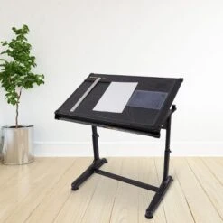 Stand Up Desk Store Adjustable Height And Angle Drafting Table Drawing Desk With Large Surface