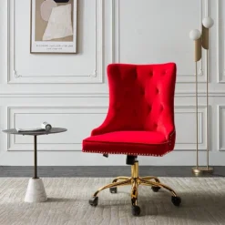 Lisa Computer Task Chair Swivel Height-adjustable Desk Chair With Tufted Back Mordern Office Chair | Karat Home -Smart Office Sets GUEST 182e38d7 bd52 40c5 a9cb 9c5d8acb7b92