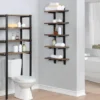 Pomona Metal And Solid Wood Bath Wall Shelf Natural - Alaterre Furniture -Smart Office Sets GUEST 188cdef5 cac6 45a2 a61b f208e64b6c98