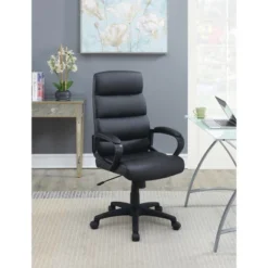 Simple Relax High-Back Adjustable Height Office Chair In Black