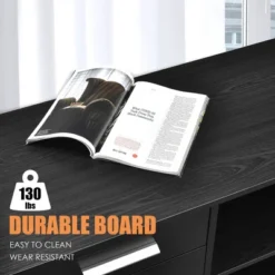 Costway 3-Drawer File Cabinet Mobile Lateral Cabinet Printer Stand EspressoBlack -Smart Office Sets GUEST 1a441e89 713b 418c b86f 061ba9e6bc18