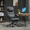 Vinsetto Executive Office Chair High Back Computer Desk Chair With Headrest, Lumbar Support, Padded Armrest And Retractable Footrest, Gray -Smart Office Sets GUEST 1b90f99e 4ac7 41fa 8e4b 406fbd74e3eb