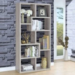 70.75" Theo 8 Shelf Bookcase - Coaster