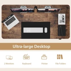 Tangkula 55" Electric Standing Desk Height Adjustable Home Office Table W/ Hook -Smart Office Sets GUEST 1e665430 d0a5 4b6f 9aac 0d0e3f6d24c1