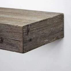 8" X 36" Large Rustic Wood Floating Wall Shelf Gray - American Art Decor -Smart Office Sets GUEST 1fa1162a 5d49 459d 927f 0f84fc73422b