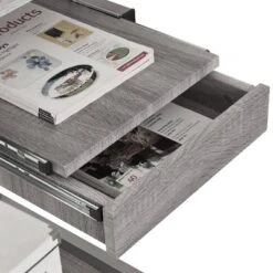 Complete Computer Workstation Desk Gray - Techni Mobili -Smart Office Sets GUEST 20234b54 2365 4af0 af63 81c28357be34