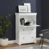 Alena Secretary Desk White - Crosley -Smart Office Sets GUEST 206eca78 5936 4b74 bd7d e33a20b6f8ee