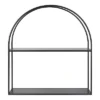 24" X 26" Monroe Metal Arch Shelf Black - Kate & Laurel All Things Decor -Smart Office Sets GUEST 20ba09b3 6532 485b a857 68ae667c7c84
