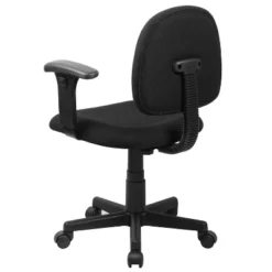Flash Furniture Wayne Mid-Back Black Fabric Swivel Task Office Chair With Adjustable Arms -Smart Office Sets GUEST 213a740c 0cef 4554 ab7c 0217f3f9dfbd