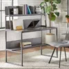 Vermillion Desk With Hutch Black/Gray - Buylateral -Smart Office Sets GUEST 21778fc3 2194 4188 b559 d534a5cd7ff3