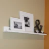 48" X 4.5" Picture Ledge Wall Shelf White - Inplace -Smart Office Sets GUEST 222d4c90 efda 4036 af77 de4f907c64a8 1
