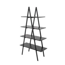 65" 4 Tier Metal And Wooden Leaning Bookcases And Ladder Shelves - Glitzhome -Smart Office Sets GUEST 22e17b1e 143b 456d a9e8 361e32b143e3