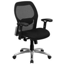 Emma And Oliver Mid-Back Super Mesh Executive Swivel Office Chair, Knee Tilt Control -Smart Office Sets GUEST 24281d76 ff5f 4dc6 a59a 0b1ec0421553