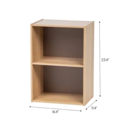 IRIS 2 Tier Wood Storage Shelf Brown/White -Smart Office Sets GUEST 27d28c27 9529 49b8 8694 6014992fa050