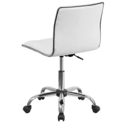 Merrick Lane Home Office Chair Ergonomic Executive Ribbed Low Back Armless Computer Desk Chair - Base, Frame & Border -Smart Office Sets GUEST 283baad7 d65c 4b68 8d2f 88edf278566d