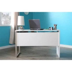 Interface Desk Pure White - South Shore -Smart Office Sets GUEST 290892db 64a4 422d 9ae0 38ee266ffcd5