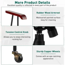 Costway Velvet Home Office Chair Swivel Adjustable Task Chair W/ Wooden Armrest -Smart Office Sets GUEST 295110a1 e91b 43ce 9389 c004659f2d4f