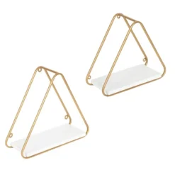 2pc Tilde Triangle Accent Shelf Set - Kate & Laurel All Things Decor -Smart Office Sets GUEST 2a2cb715 b275 4352 9ee4 4cb412971351